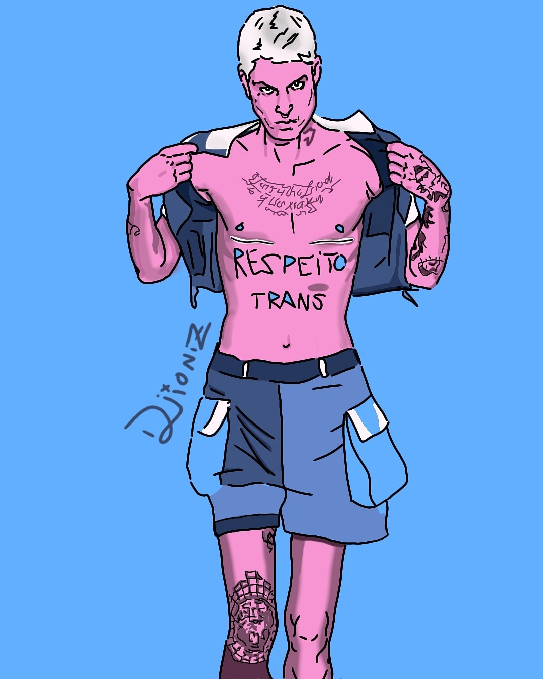 Olha pra nois, 2021. Pintura digital, 1080px/1350. Digital
 [1080x1350 px]