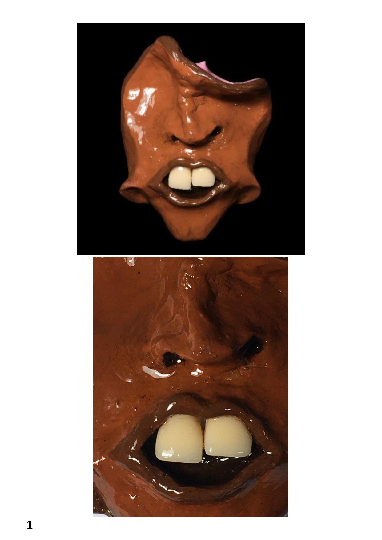 Escultura: expelida sem nome 2020; feita de porcelana fria medindo 8cm, pintura em acrílico por GRABRIELZÍSSIMA; [1241X1755 px]