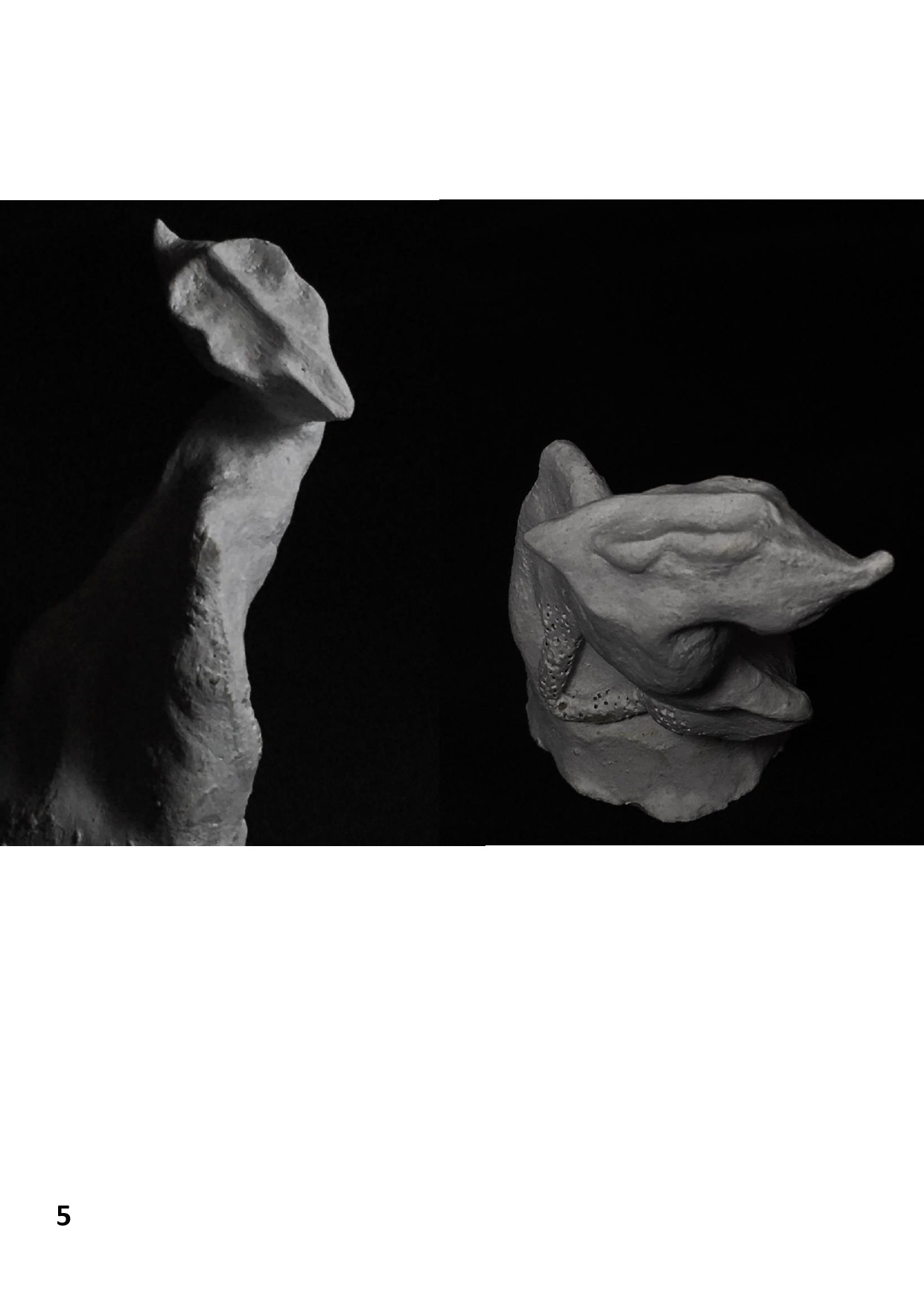 Escultura: Curioso 2020; feita de argila medindo 7cm; [1241x1755 px]