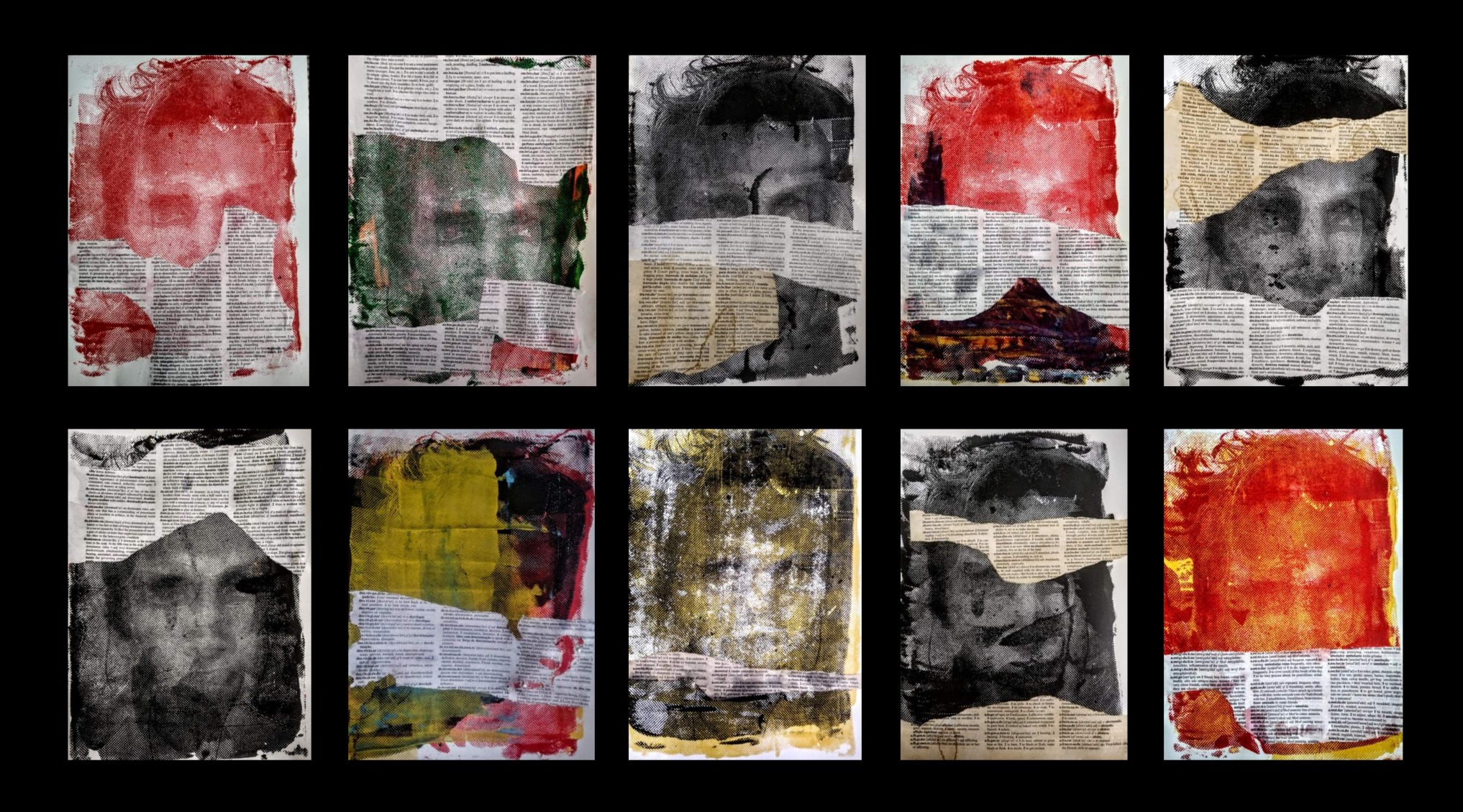 “RETRATOS” - Serigrafia e colagem sobre papel. Dimensão: 100cm x 89cm. 2019.
[2034x1129 px]