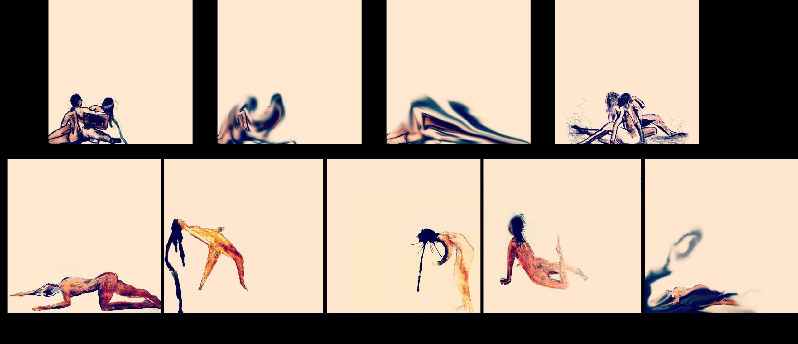  Série: “TEMPO: PERMANÊNCIA” – Desenho de Observação - Colagem, Desenho e aquarela sobre papel. 29x21cm. 2020 [2560x1105 px]