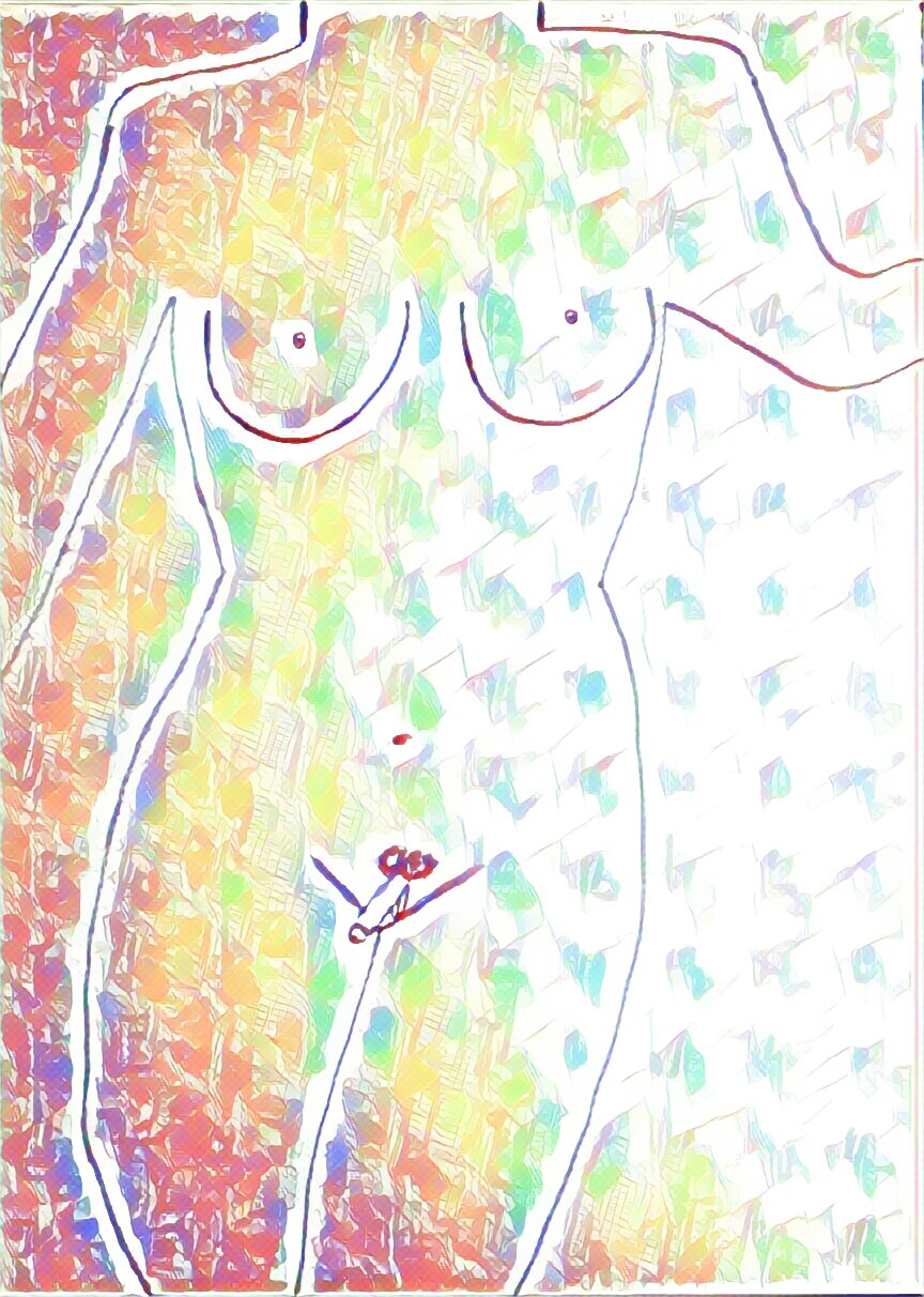 Genitálias, 2020 - Desenho, Lápis, filtros. [864x1212px]