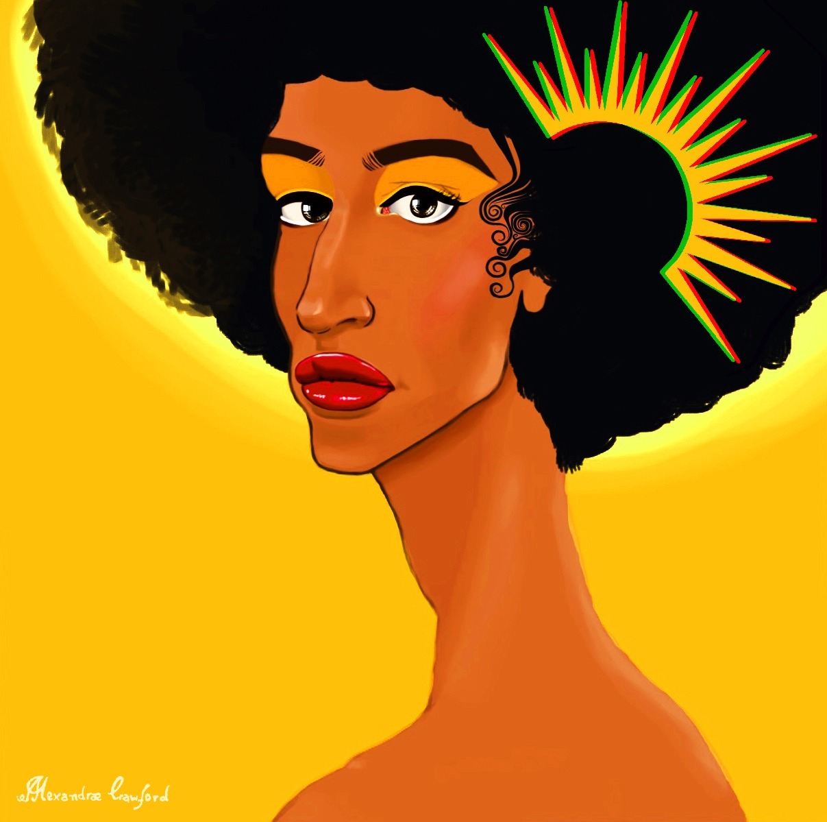 Regard, 2020. imagem digital. Sem tamanho. Pintura digital. https://www.instagram.com/p/CXR0tdguyDJ/?img_index=1 [1207x1199px]