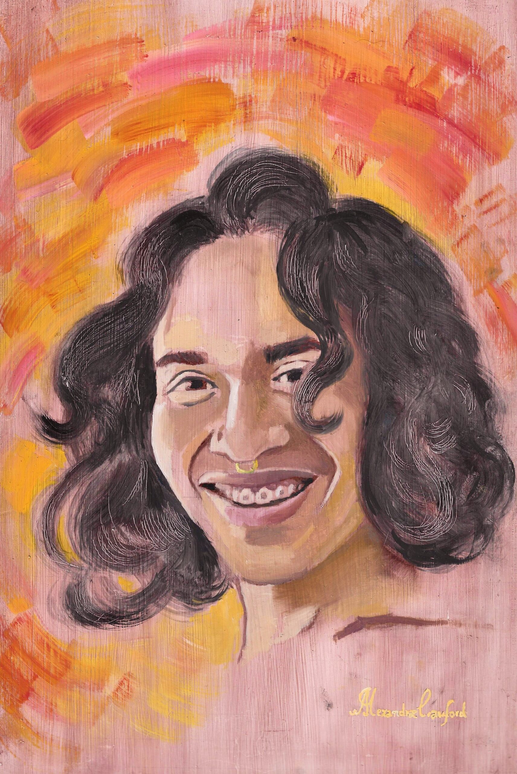  Rafaela, 2021. Pôster. 297x210mm. Pôster de pintura em óleo sobre painel. [1712x2560px]