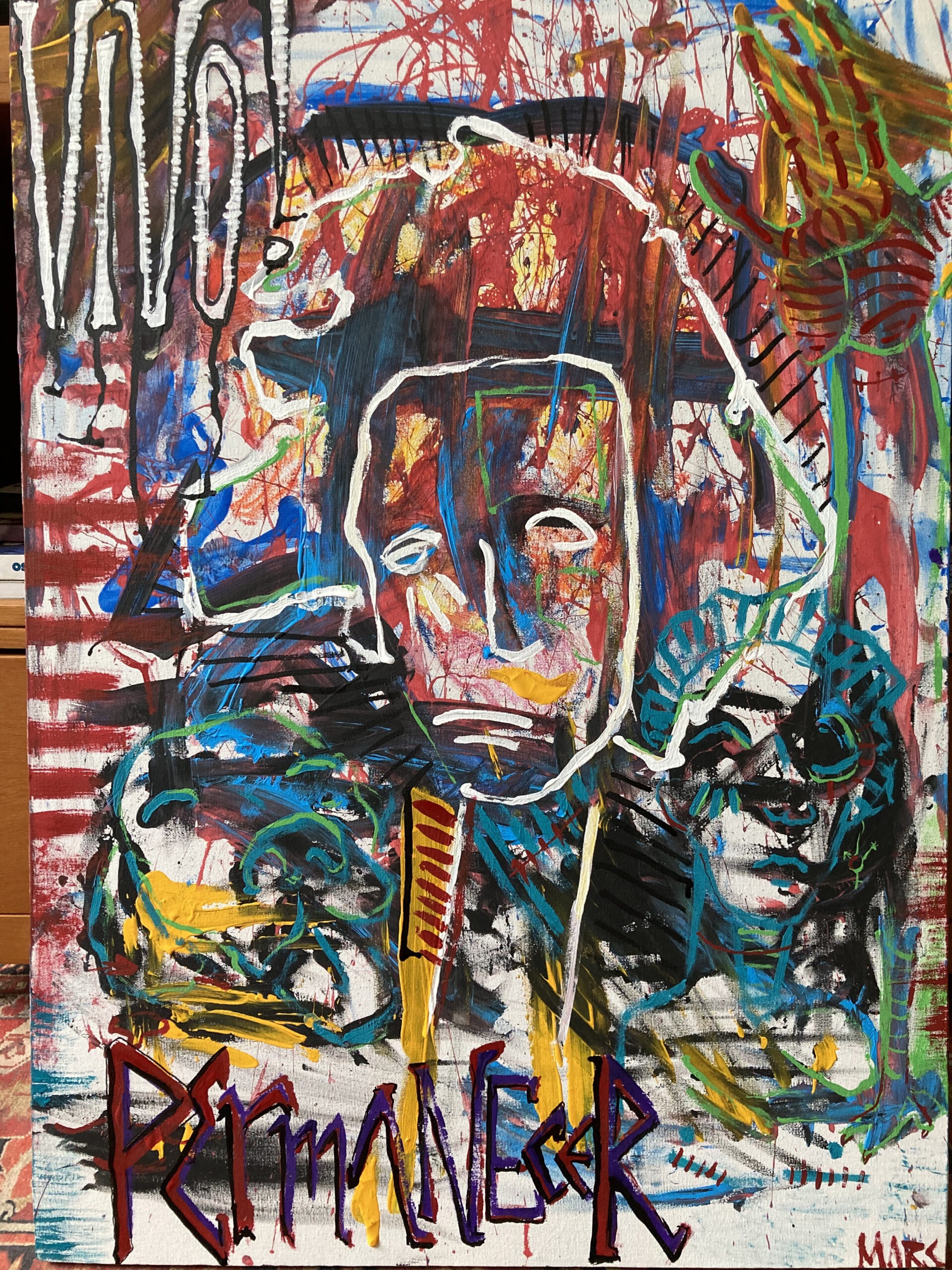  "permanecer basta" (2022) [1920x2560px]