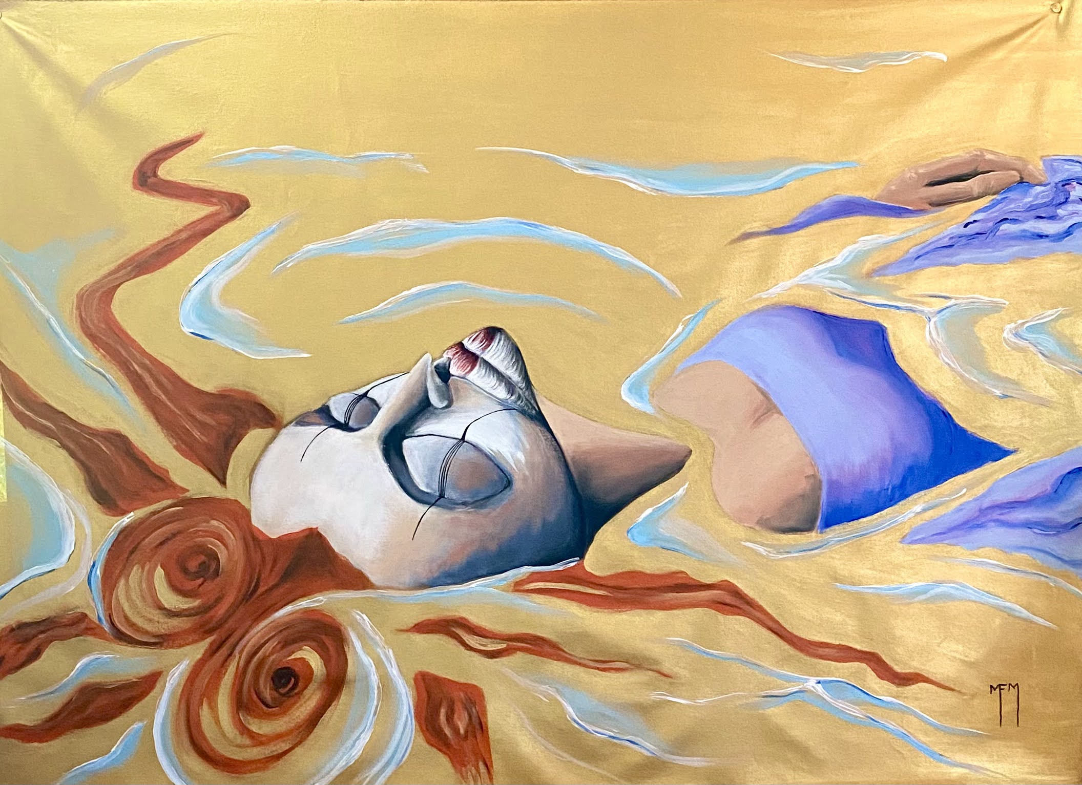 Rainha dos Sonhos - 2022 - acrílico sobre canvas - 80x110. [2112x1533px]