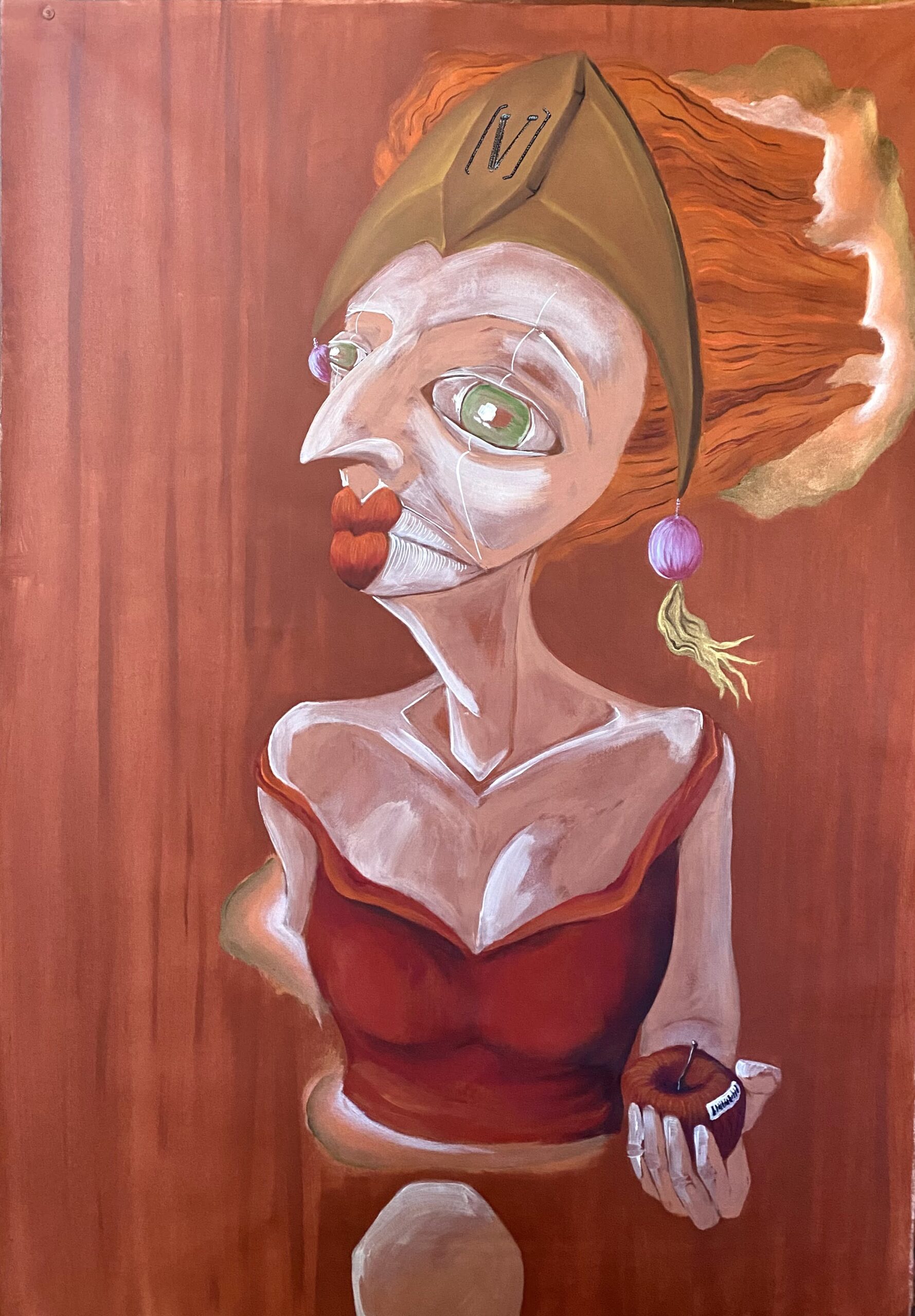 Eva Cangaceira - 2022 - acrílico sobre canvas - 80x115. [1779x2560px]