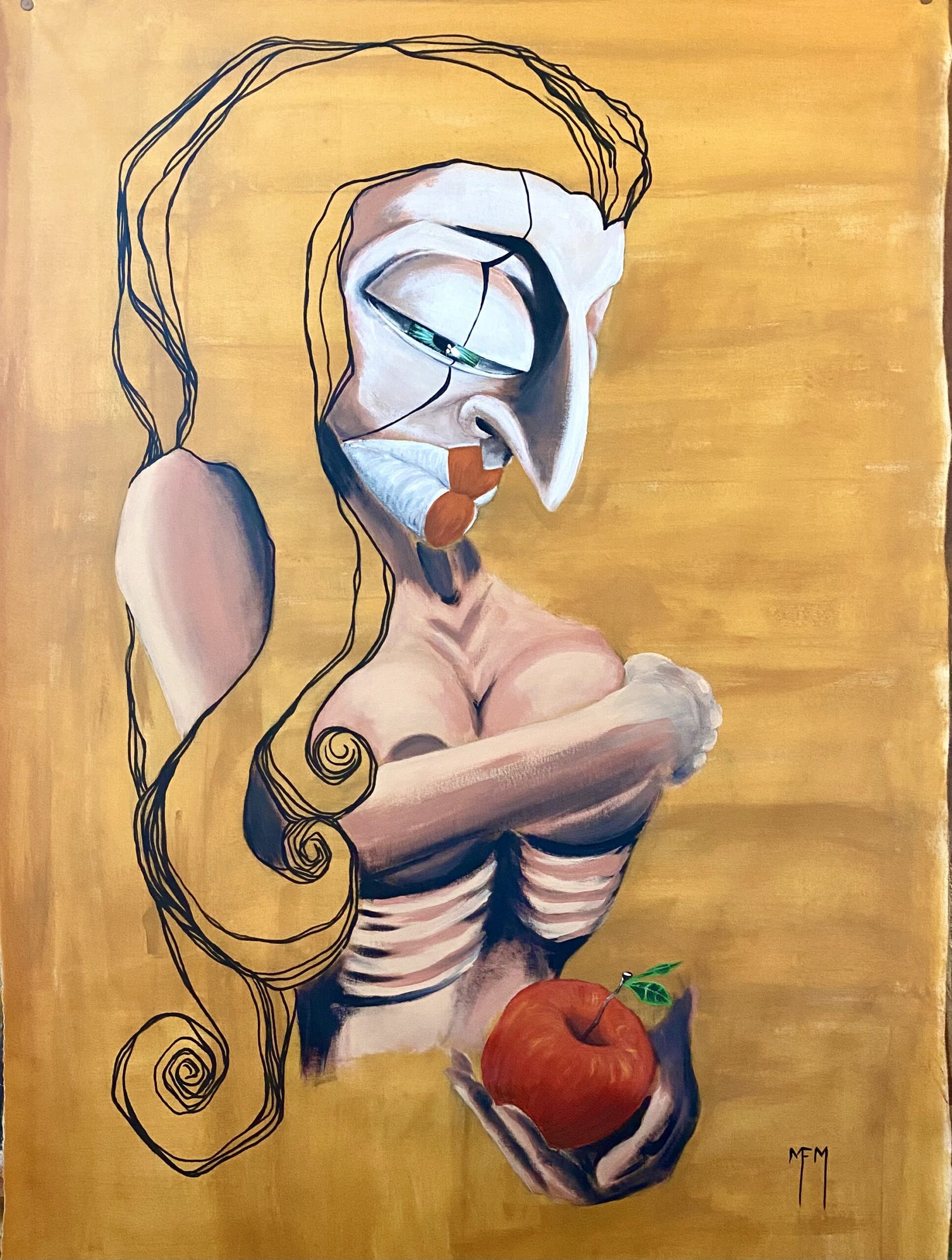O Preço dos pecados 2 - 2022 - acrílico sobre canvas - 80x120. [1935x2560px]